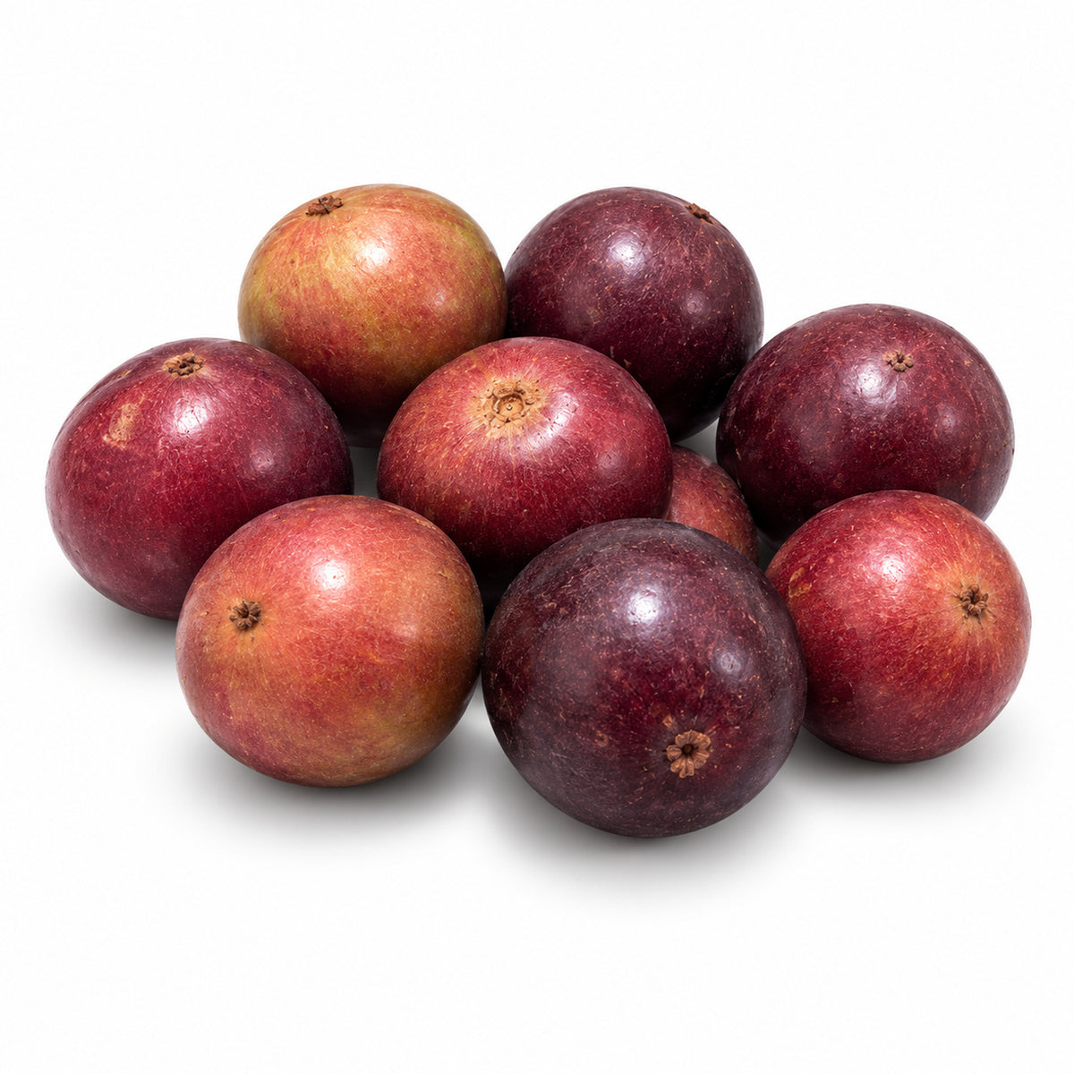 Indian Plum / Coffee Plum whole fruit on a white background
