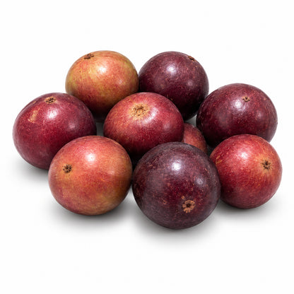 Indian Plum / Coffee Plum whole fruit on a white background